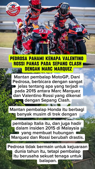 DANI PESROSA BERBICARA DENGAN SANGAT JELAS TENTANG APA YANG TERJADI SEPANG CLASH 2015 #motogp