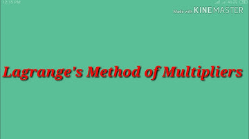  MA3351,TPDE(Part-10), Method of Multipliers[In Tamil]