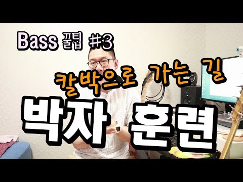 박자 훈련 칼박으로 가는 길 Bass 꿀팁 3 