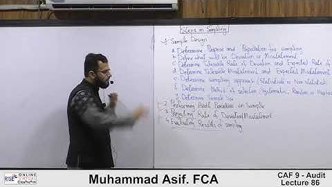 sir asif audit lecture 86