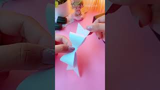 Simple & Easy Way to make Paper Bow #shorts #art #youtubeshorts