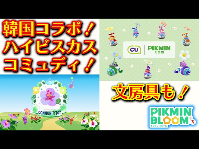 Pikmin Bloom] Korean collaboration! Hibiscus Community Day