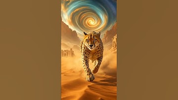 Cheetah in Motion #shorts #shortsvideo #aiart #aigenerated #aivideo #midjourney #motiongraphics