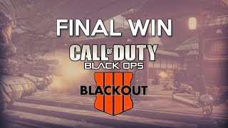 Last Win Of The COD Black Ops 4 BLACKOUT Beta