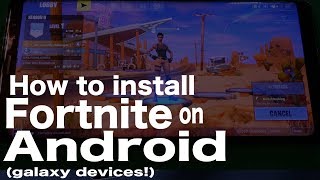 Fortnite is available to play right now on your samsung galaxy device.
in this video i'll show you how get it phone or tablet and jump into
the fr...