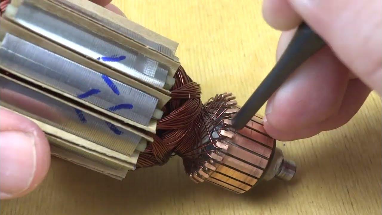 Stanley STHR263 perforator repair motor armature rewind YouTube