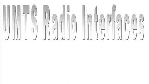 3G4G Training   Radio interfaces & Protocols   UMTS Key technologies