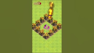 Deadly Spear Thrower Vs Elixir Troops | Clash of Clans #shorts #coc #shortsfeed