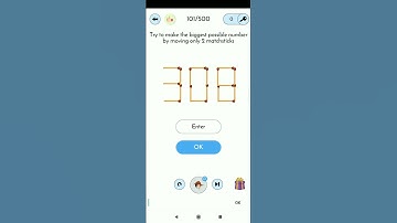 Biggest possible number by moving 2 matchsticks
