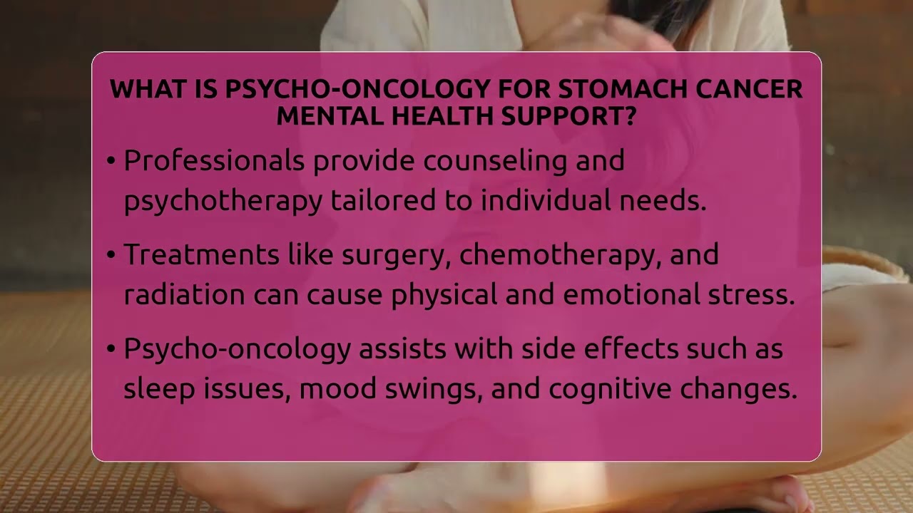 What Is Psycho-oncology For Stomach Cancer Mental Health Support? - Stomach Cancer Support Network