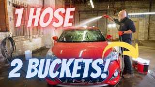BASIC car wash tutorial: 2 bucket method + garden hose (no pressure washer!)#diydetail #carwash