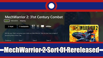 MechWarrior 2 Gets Rereleased Sort Of
