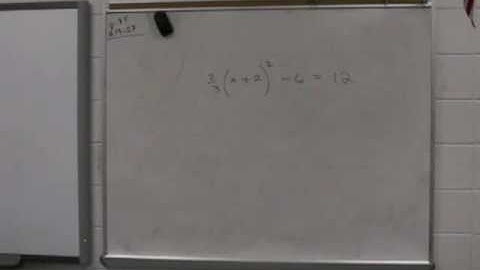 Analytic Geometry Unit 5 Solving Quadratic Equations using Square Roots Part B
