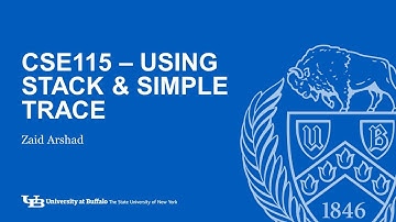 [Tracing] Using the stack & simple trace - CSE 115