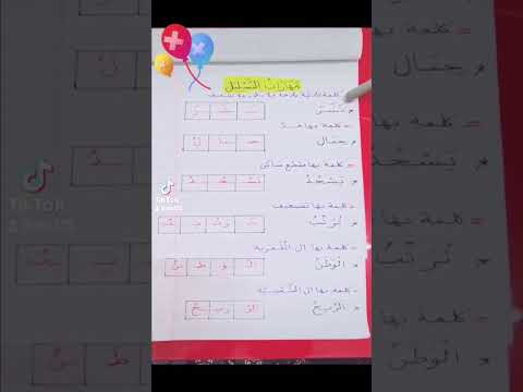 تعلم مهارات التحليل الصوتي للكلمات