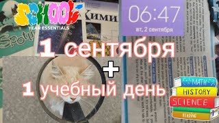 картинка: ВЛОГ! МОЕ 1 СЕНТЯБРЯ И 1 УЧЕБНЫЙ ДЕНЬ В 8 КЛАССЕ 💘🫢🙂/влог /школа /уроки 