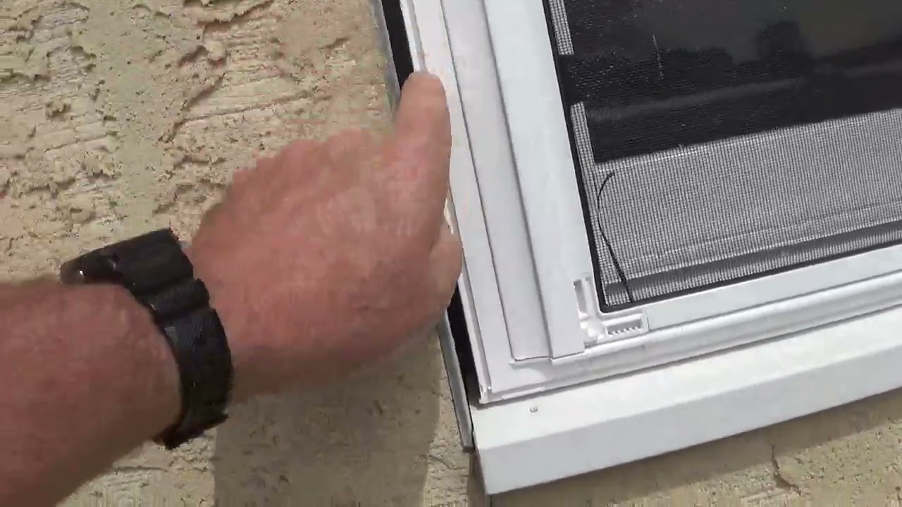 Double hung vinyl replacement window exterior finish 