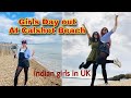 Our first trip to beach in uk  ft monalisa mukherjee  calshot beach  india girls in uk 