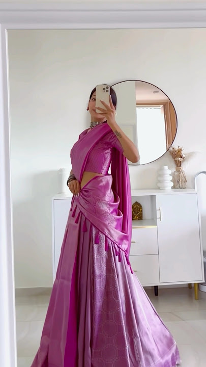 Saree Lehenga 7 days 7 sarees #sareelehenghastyle #sareedrape #grwm #indianwear