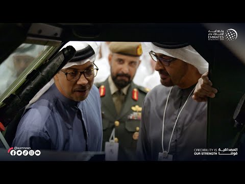 التقى عددا من رؤساء الوفود المشاركة رئيس الدولة يزور معرض آيدكس 2023