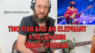 Two Fish and an Elephant by Khruangbin - Bass Tutorial with TAB & how to get Laura Lee's bass tone!