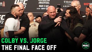 Colby Covington vs. Jorge Masvidal Final Face Off: “Look at me when I’m talking to you”