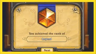 What you get if you reach Legend Rank Hearthstone