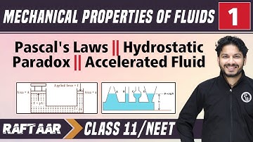 Mechanical Properties of Fluids 01 || Pascal