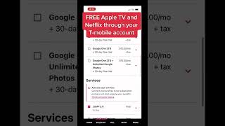 Unlock free netflix & apple tv with t-mobile! #findingdeals #free