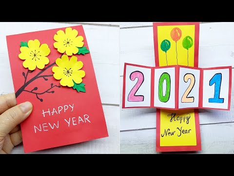 Video Cách gấp chữ 2021 trong thiệp Tết 3D Pop Up | Làm... - youtube
