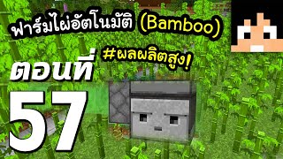 มายคราฟ 1.16: ฟาร์มไผ่อัตโนมัติ (ผลผลิตสูง) #57 | Minecraft เอาชีวิตรอดมายคราฟ