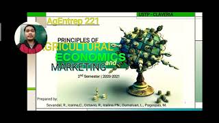 AgEntrep221: Introduction to Agricultural Economics and Marketing