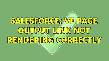 Salesforce: VF Page output link not rendering correctly