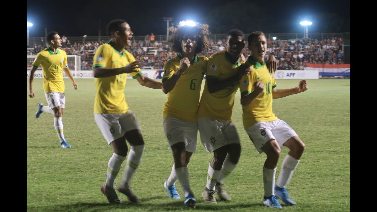 ESTAMOS NA FINAL! os GOLS de BRASIL 2 x 0 PARAGUAI pela SEMI do SUL-AMERICANO SUB-15 2019