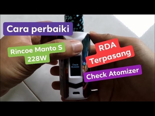 Check Atomizer Notification and How to Fix - YouTube Check Atomizer Notification and How to Fix - YouTube