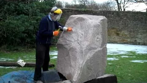 Ronald Rae returns to carving granite - Part Two