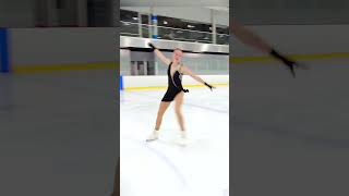 Rose Théroux trains her 2024 Junior Short Program to 'Poeta En El Viento' by Vicente Amigo.