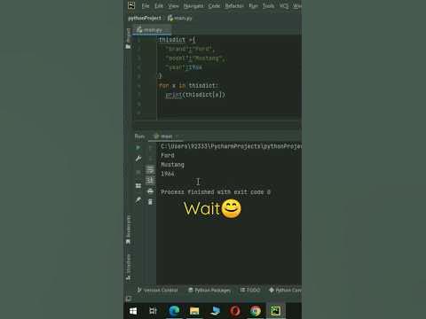 Loop Through Dictionary by Using For loop In Python | #shorts # ...