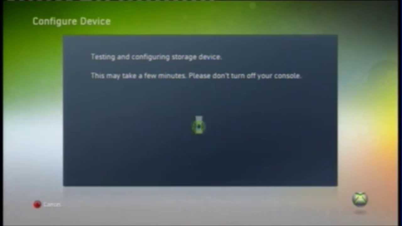 How to configure usb for xbox 360 YouTube
