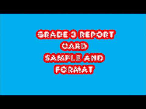 REPORT CARD GRADE