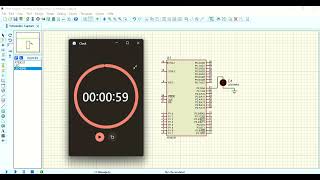 LED BLINKING With Delay 8051 Using KEIL + Proteus