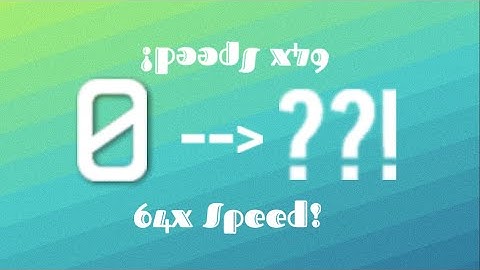 Numbers: A journey to Absolute Infinity! Speeding up to 64x