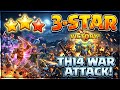 TH14 war base destroyed and got 3 stars easily 😱😱