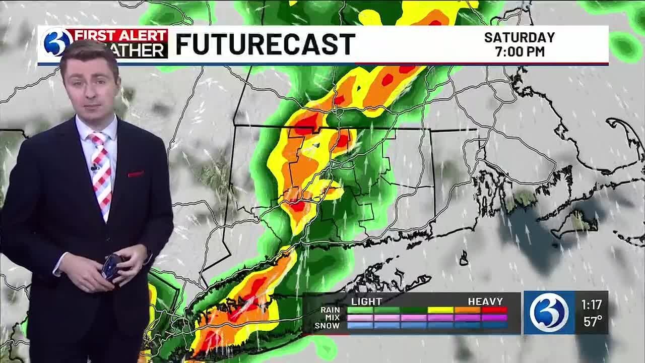 FORECAST: Bright this afternoon, rain returns Saturday - YouTube