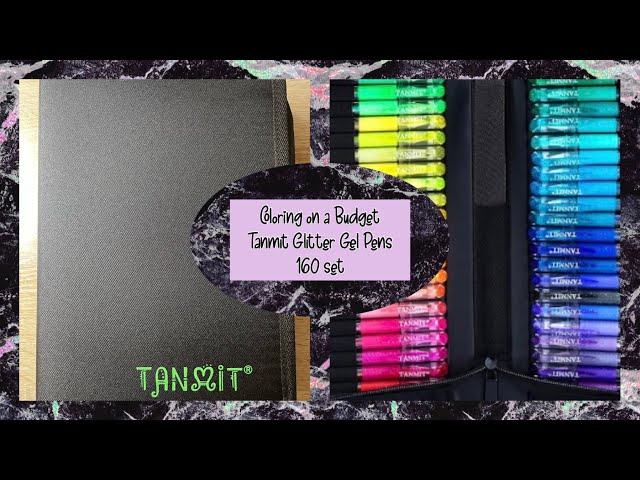 Gel Pen Review - Soucolor Glitter Gel Pens on  - Coloring