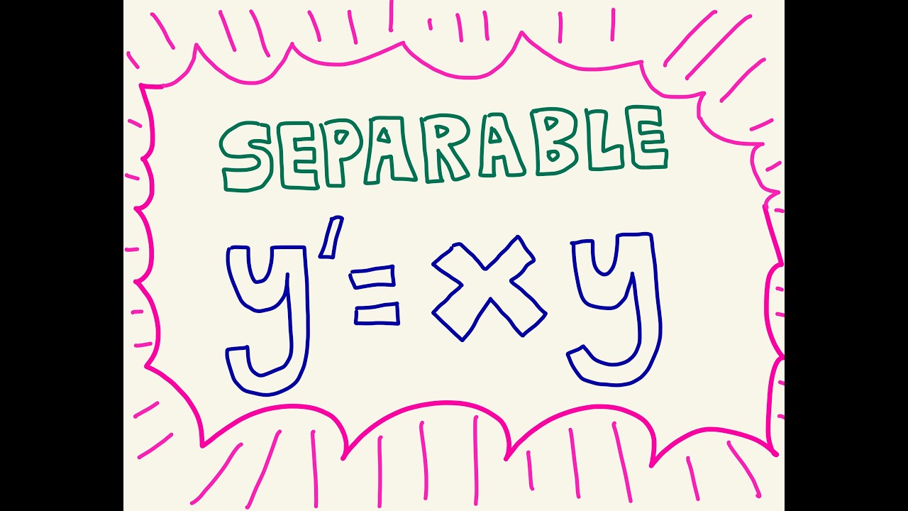 Solve y' = xy  (Separable IVP)