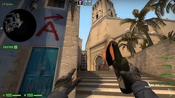 Mirage - CT - Molotov - A site - CT - Default [Runthrow]