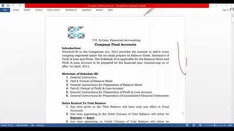 Financial Accounting-V TYBCOM Sem-V - Gold Academy - Mumbai University