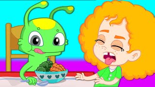 Groovy Марсианин & Phoebe - Вы голодны? Груви учит детей есть овощи