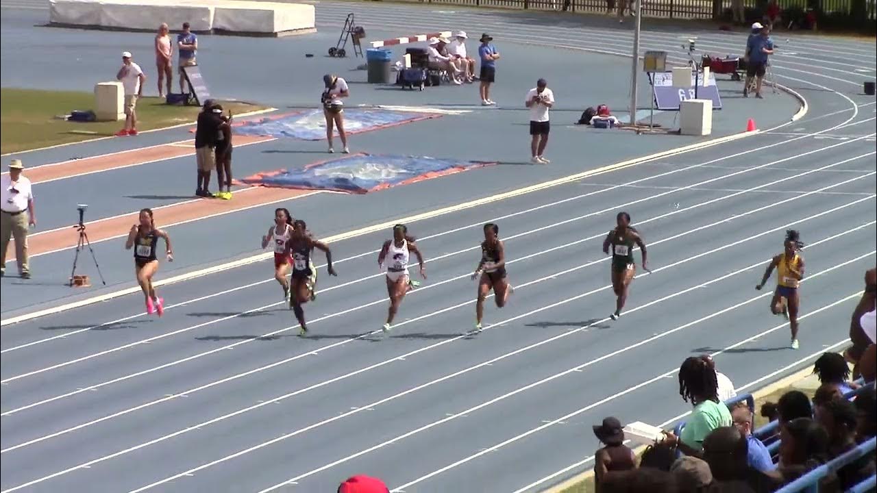 2023 Florida Relays FAMU Lauryn Hall 100m/Ln.5 YouTube